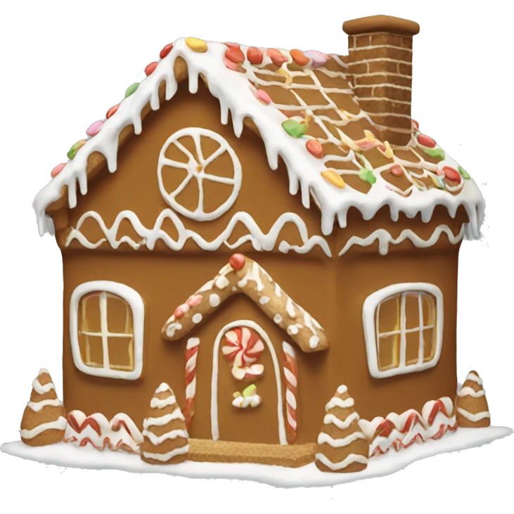 Gingerbread house emoji