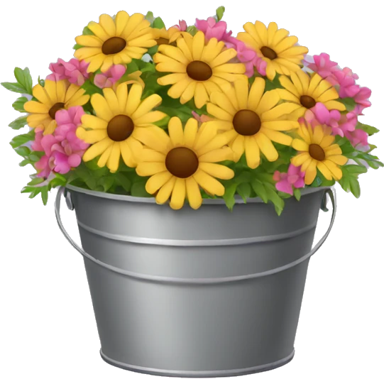Bucket of Flowers  emoji