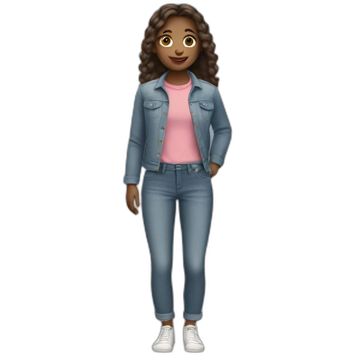 girl gets wearing pants emoji