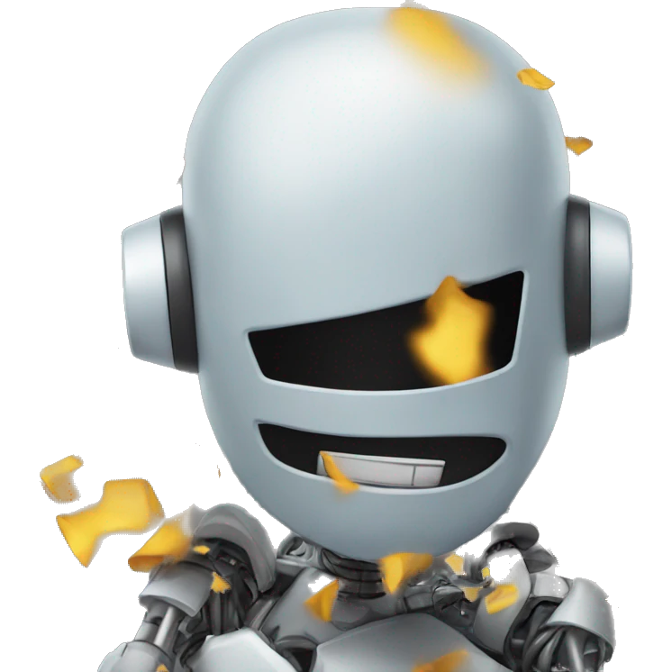 robot crash dummy crashing emoji