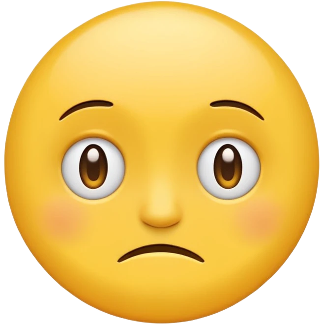 make a classic yellow circle emoji based on this phrase "I have felt anxious about my futere since the start of the year" emoji