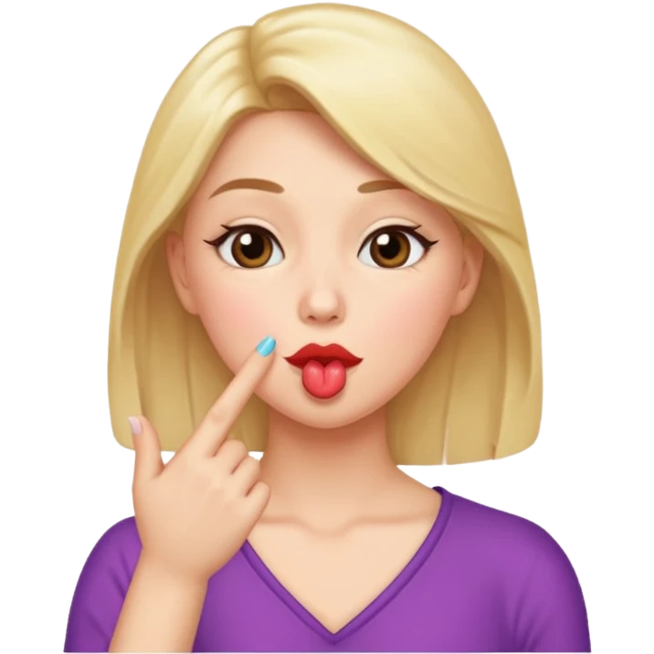 Me blowing a kiss  emoji