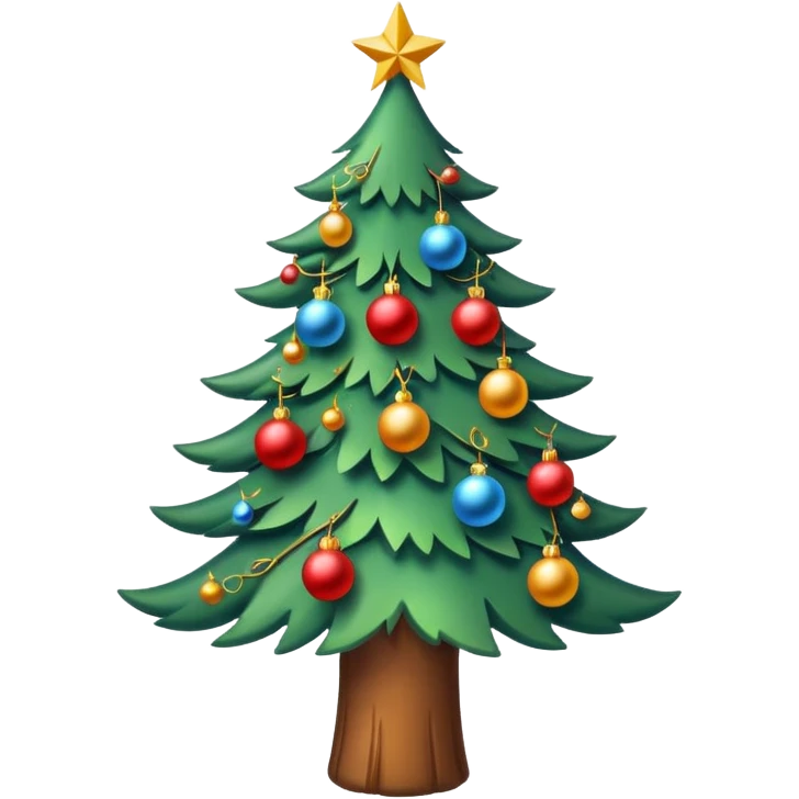 New Year tree emoji