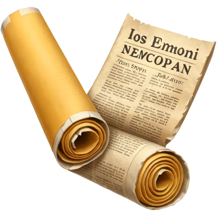 rolled up newspaper emoji