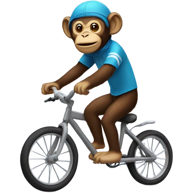 monkey riding a bike emoji