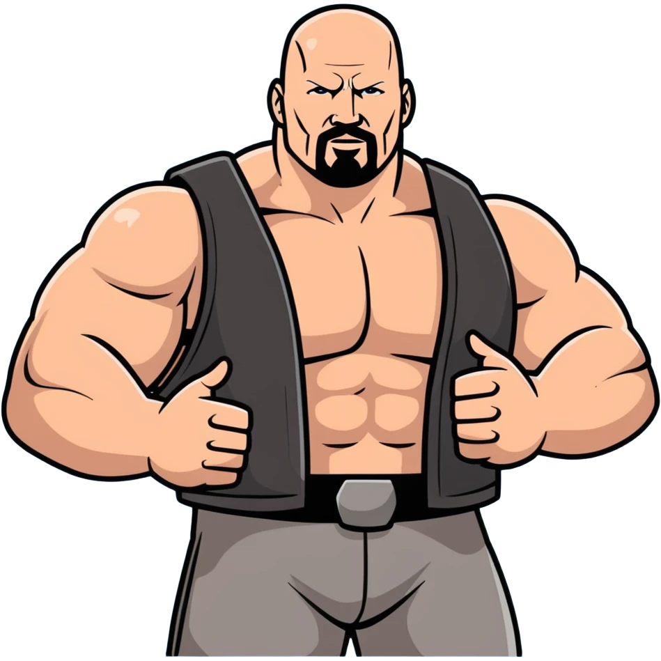 Stone cold Steve Austin fat emoji