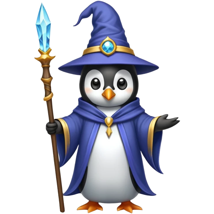 Penguin Wizard emoji