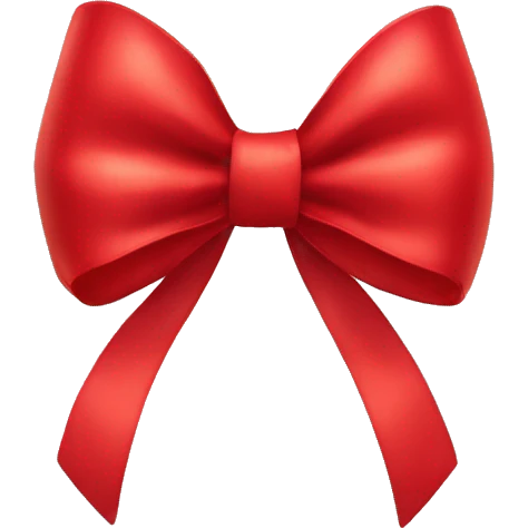 Red bow emoji