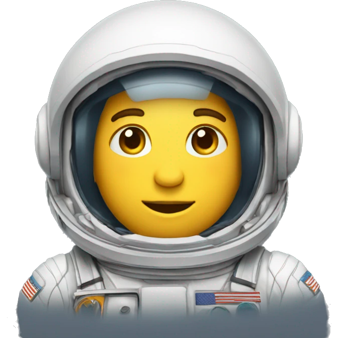 Astronauta tirando dedo de en medio  emoji