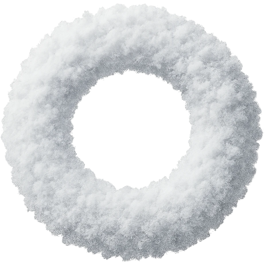snow wreath remove background emoji