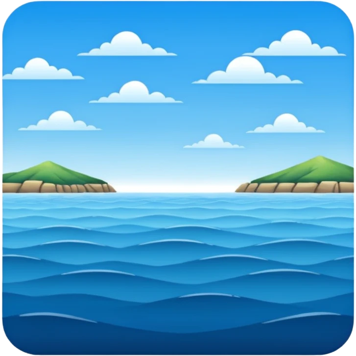 horizontal sea emoji