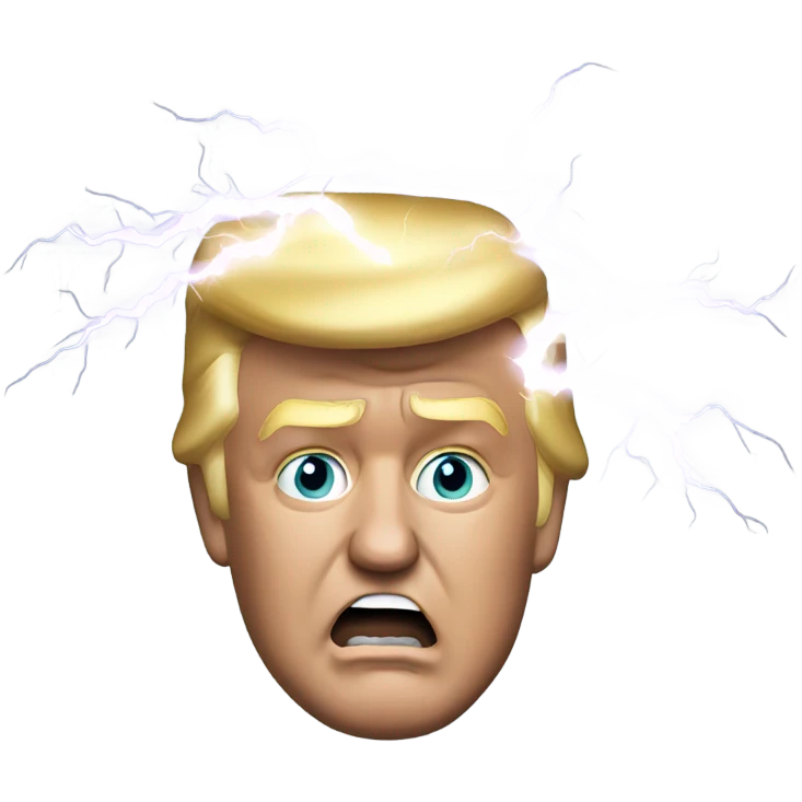 Donald trump struck by lightning  emoji