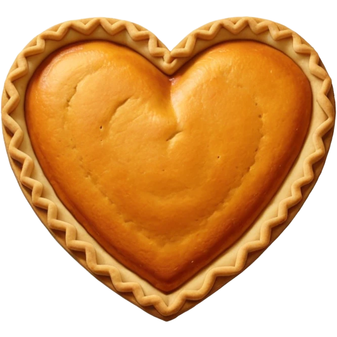 Pumpkin Pie Heart emoji