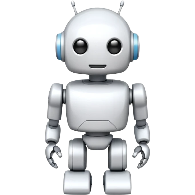 robot old cartoon simple toy white innocent round emoji