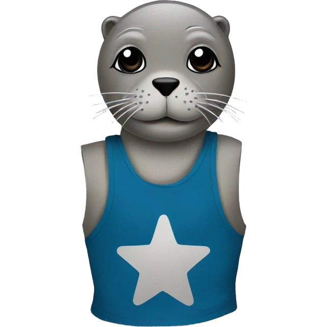 a seal in a tanktop emoji