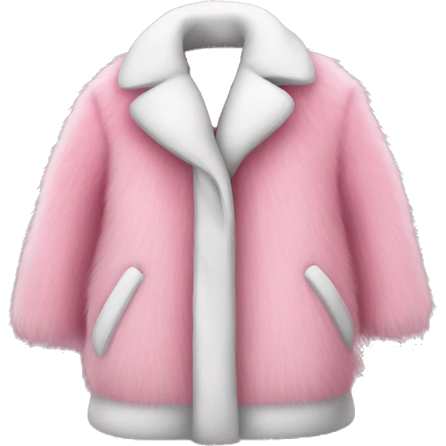 Pink fur coat emoji
