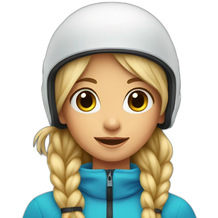 girl on a ski emoji