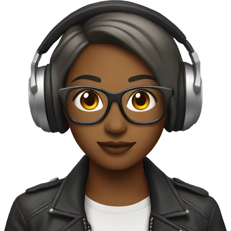 lesbian dj  emoji