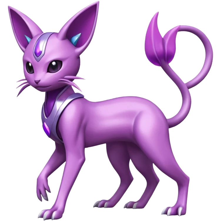 Espeon-Genesect-Mewtwo-Fakémon-hybrid-creature (full body)  emoji