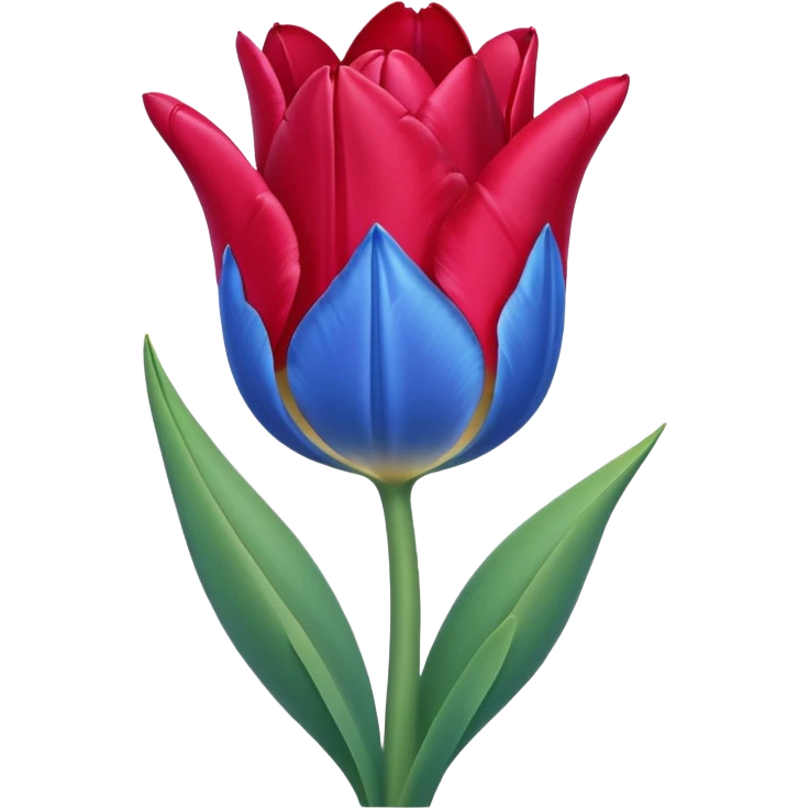 blue tulip emoji emoji
