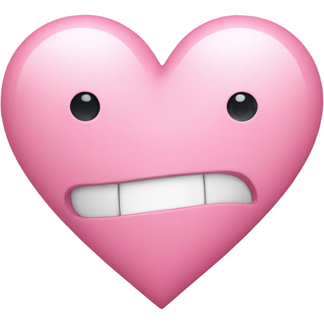 corazón blanco con un lazo rosa emoji