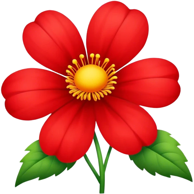 red flower emoji