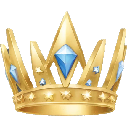 Wonder womans' tiara, like the movie, and in gold emoji