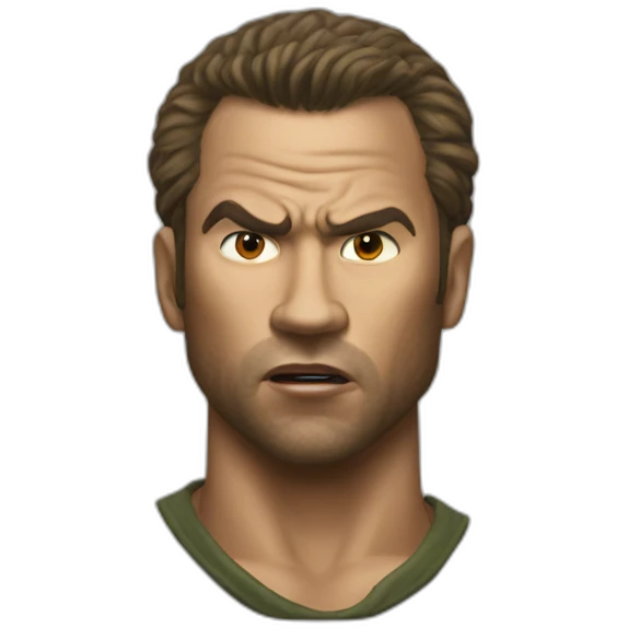 angry kirk lazarus tropic thunder realistic emoji