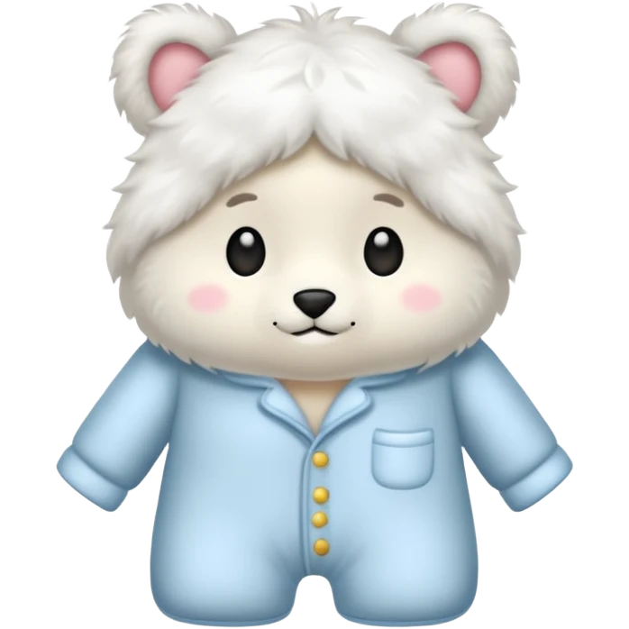 fluffy pyjamas emoji