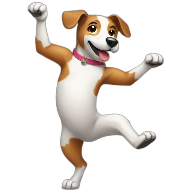dancing dog emoji