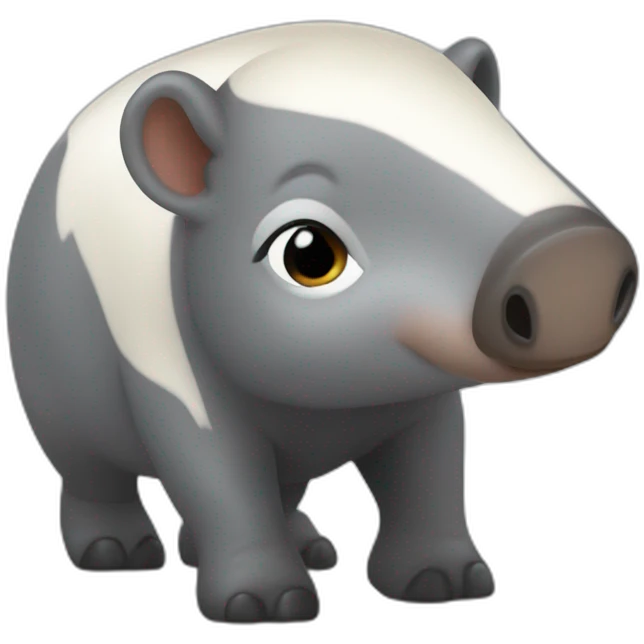 Aigle sur un tapir emoji