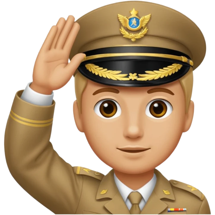 hand saluting emoji