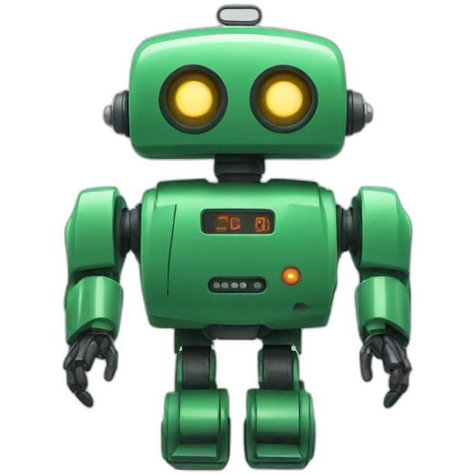 Alarm Robot Green emoji