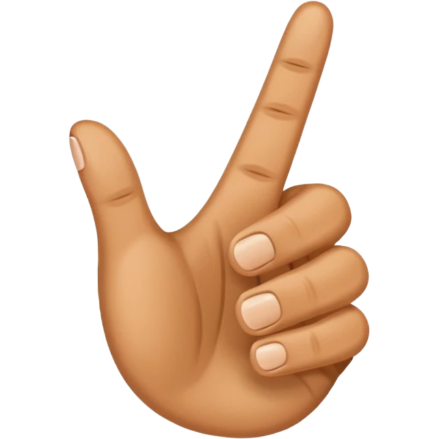 A thumbs up emoji of just thr hand no other body part but the fist has five fingers instead of four making a total of six fingers including the thumb emoji