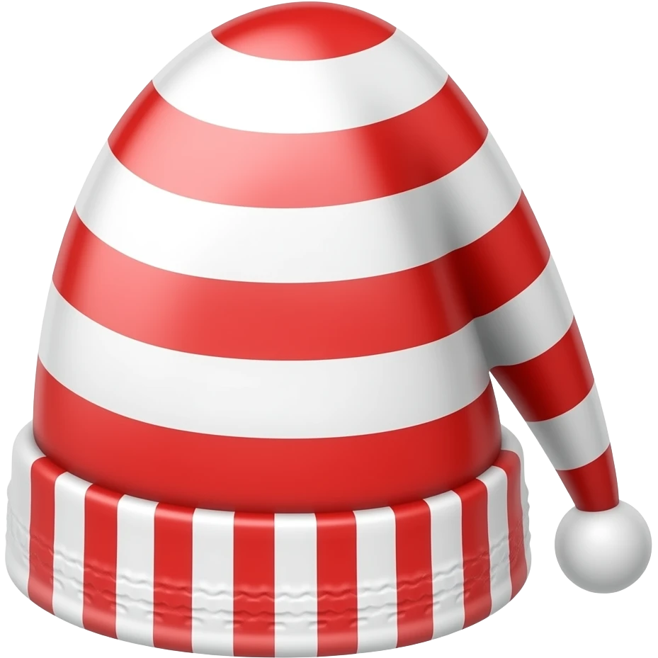 Red And White Stripe Hat emoji