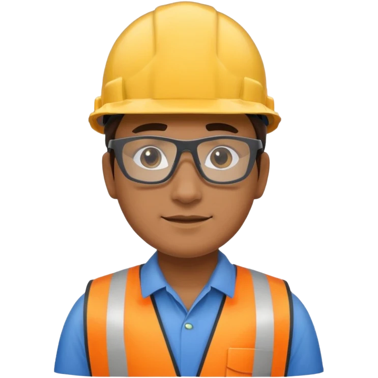 Construction site manager emoji