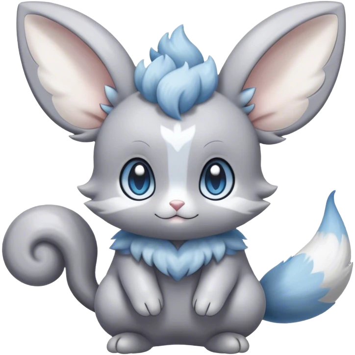 Shiny Minccino-Espurr-Cinccino-creature-hybridi emoji