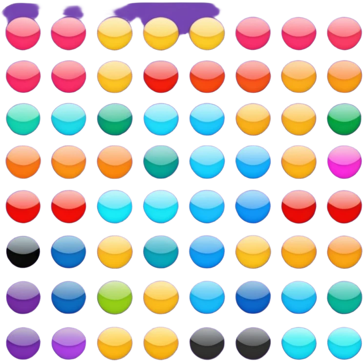 color palette with vibrant colors emoji