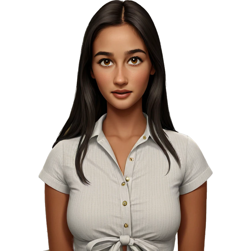 realistic portrait of girl emoji