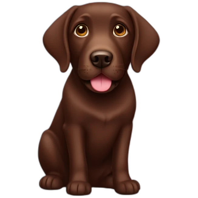 chocolate labrador emoji
