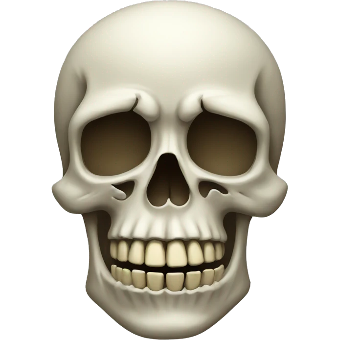 Skull say hi emoji