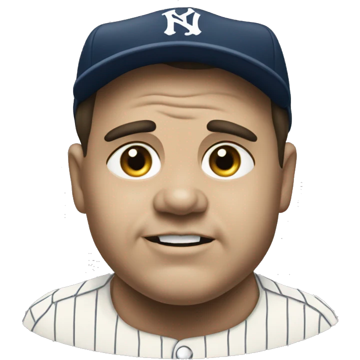babe ruth face emoji