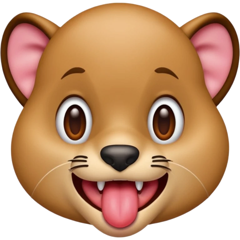 tongue out on the prowl to get you  emoji