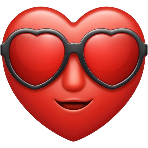 heart with sunglasses emoji