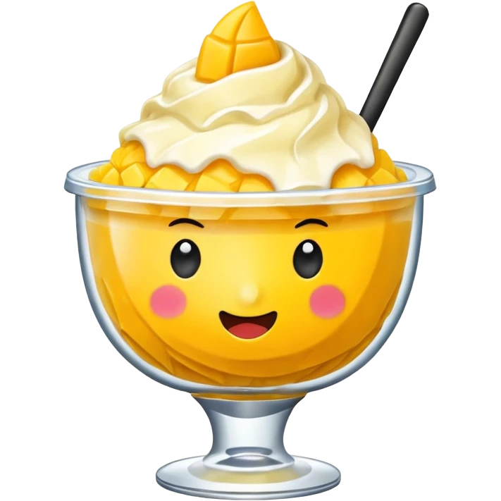 mango shaved ice
 emoji