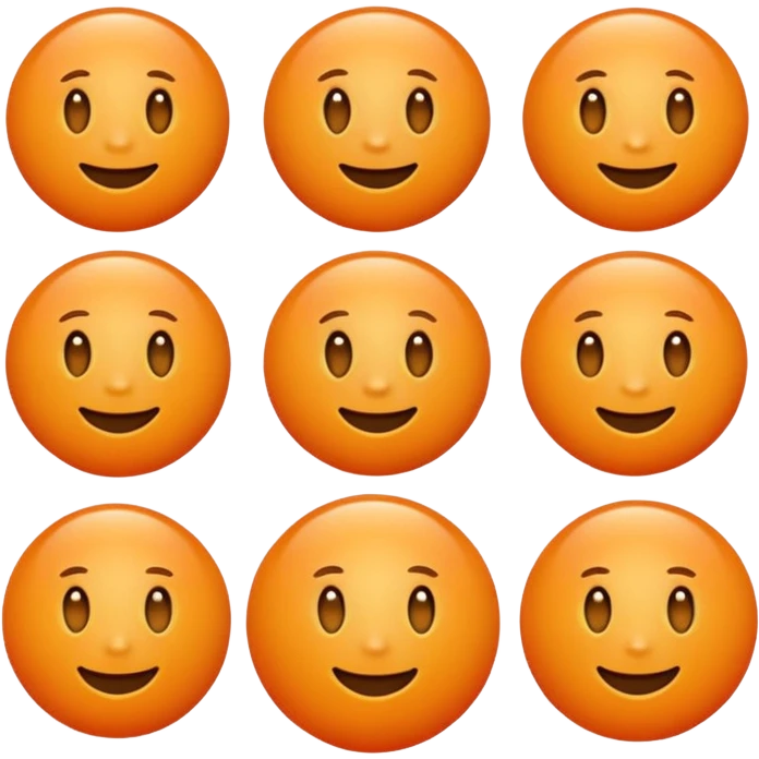 a normal orange emoji