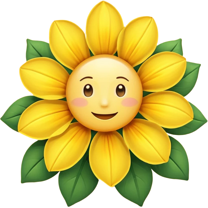 Sunshine on a flowed emoji