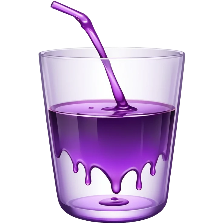 glass of lean dripping emoji