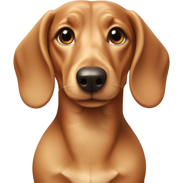 cream daschund emoji