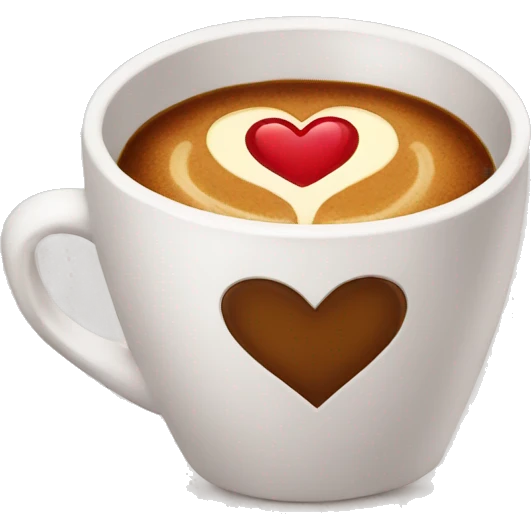 Heart coffee  emoji